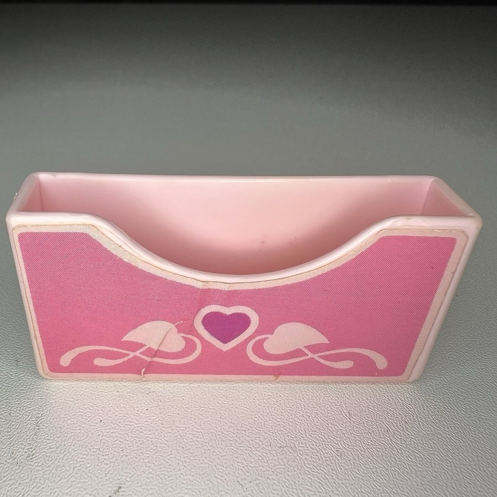 Vintage‎ Pink Plastic Storage Bin Barbie Dollhouse Playset